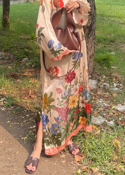 Satin Silk Printed Kaftan Online in Dubai DXB UAE Abudhabi Meena Bazaar