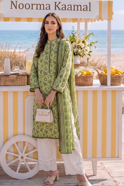 Green Embroidered Lawn Pakistani Suit Online in Dubai UAE Abudhabi Ajman Sharjah