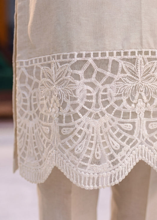 Readymade Beige Lawn Suit Online in Sri Lanka India Australia