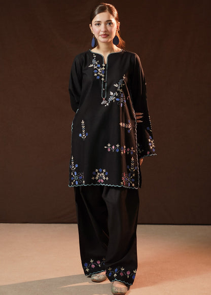Readymade Black Slub Khaddar Online in Sri Lanka India Australia