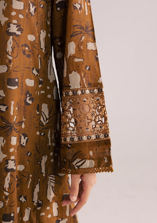 Readymade Caramel Brown Lawn Salwar Kameez Online in Sri Lanka India Australia