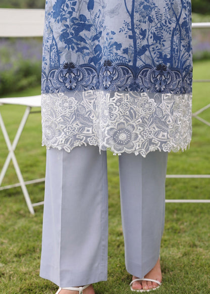 Readymade Cloud Blue Lawn Suit Online in Sri Lanka India Australia