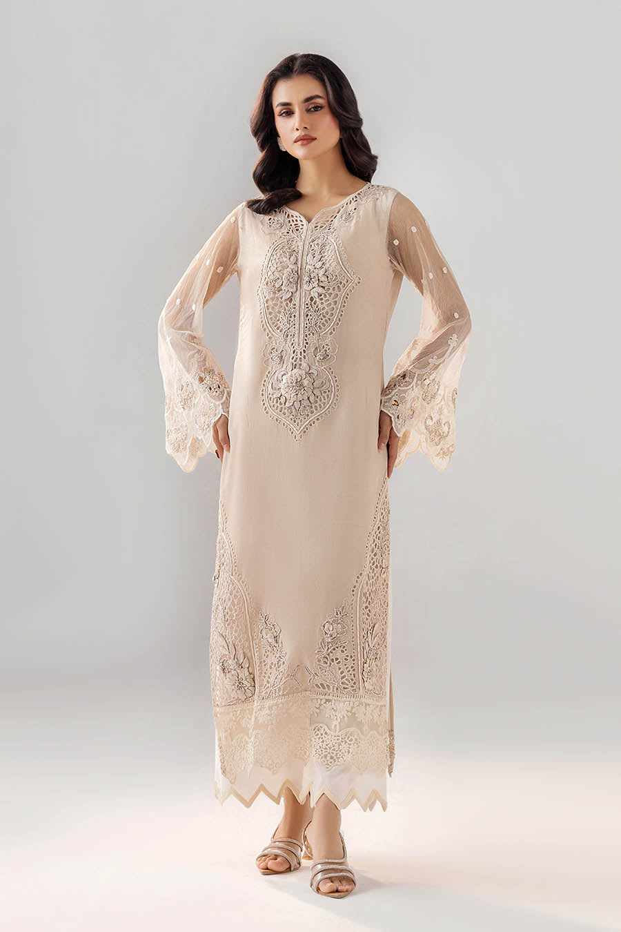 Readymade Cotton Suit with Attached Sleeves Online in Dubai DXB UAE Abudhabi Meena Bazaar