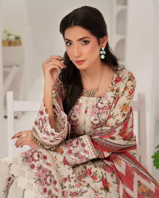 Readymade Green Digital Print Lawn Suit Online in Sri Lanka India Australia