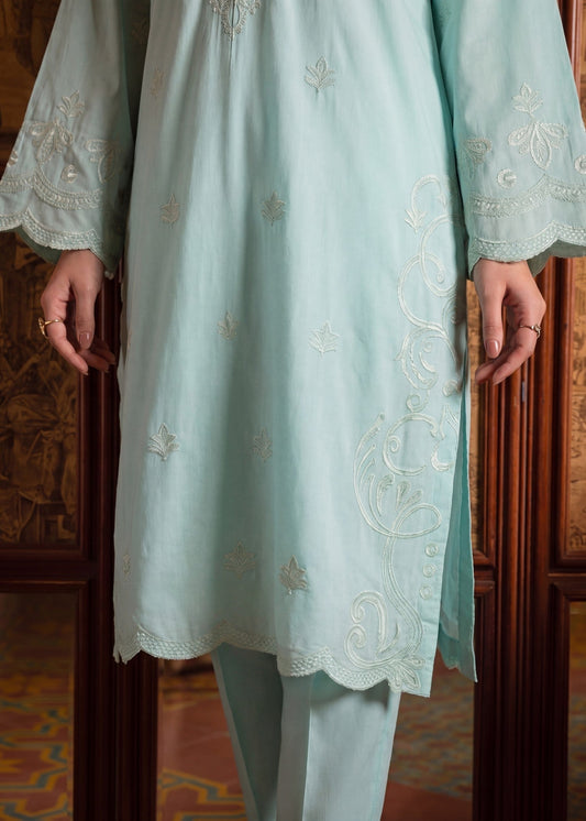 Readymade Light Cyan Lawn Salwar Kameez Online in Sri Lanka India Australia