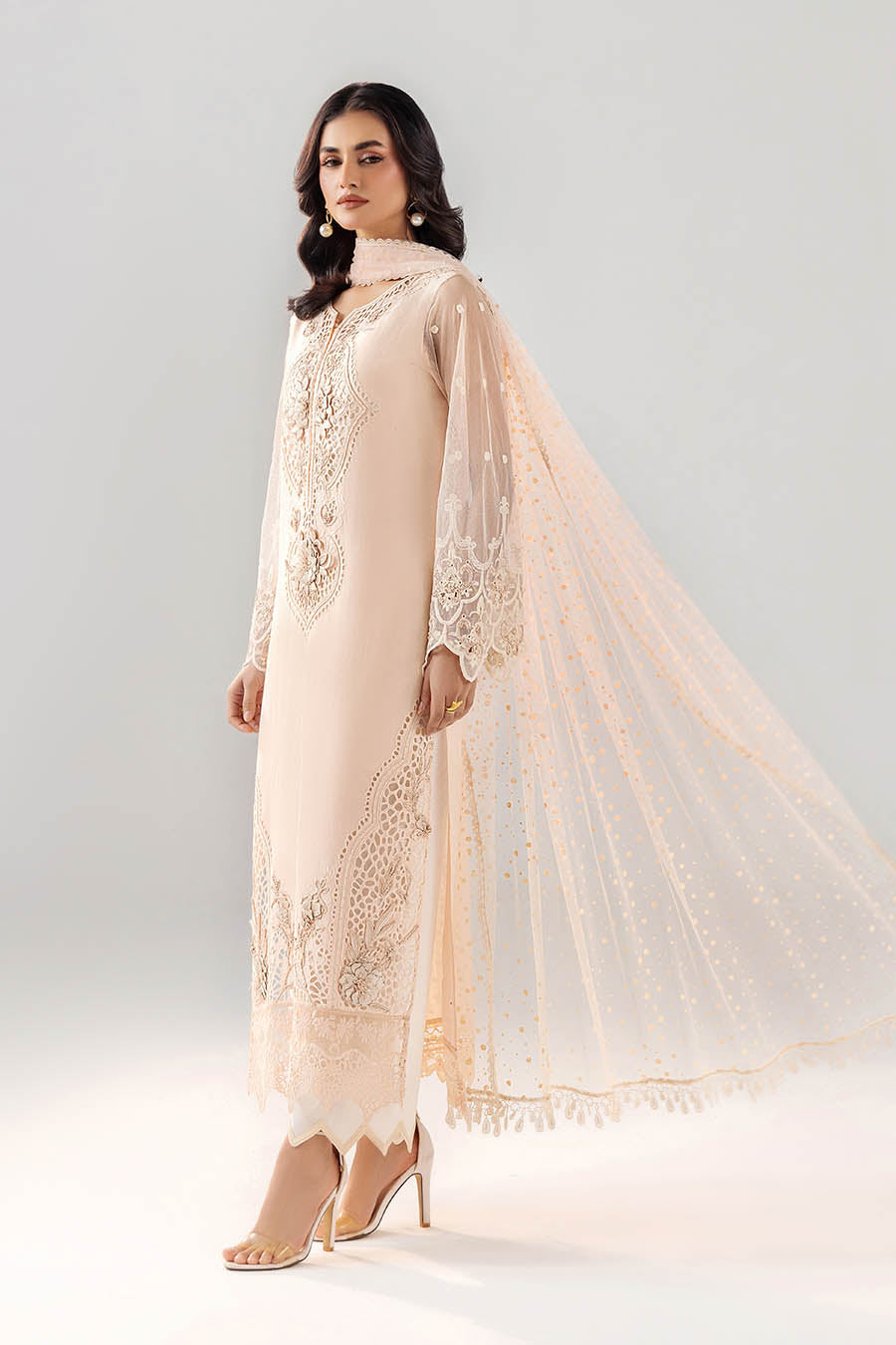 Readymade Light Grey Cotton Suit Online in Dubai DXB UAE Abudhabi Meena Bazaar