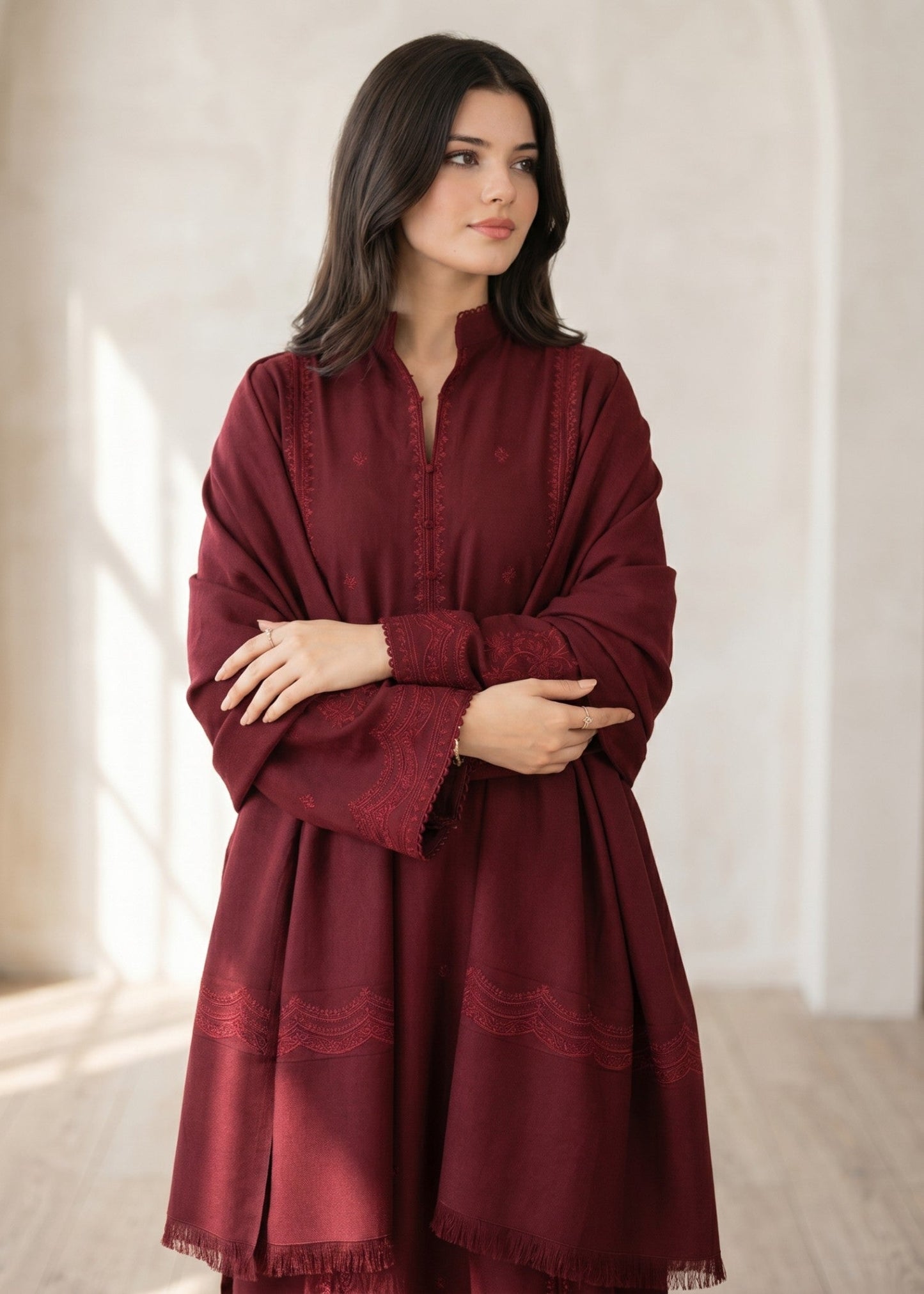 Readymade Maroon Cotton Suit Online in Sri Lanka India Australia