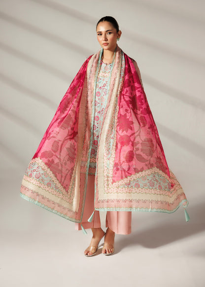 Readymade Multi Printed Silk Lawn Pakistani Suit Online in Dubai DXB UAE Abudhabi Meena Bazaar