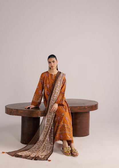 Readymade Mustard Lawn Kurta with Straight Trouser Online in Sri Lanka India Australia