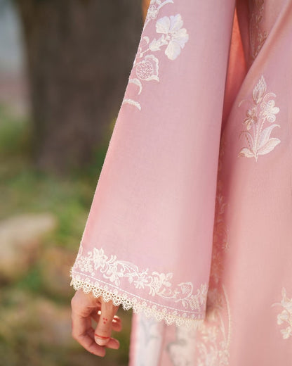 Readymade Pink Embroidered Lawn Pakistani Suit Online in Sri Lanka India Australia