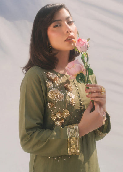 Readymade Sage Green Lawn Kurta Pajama Online in Sri Lanka India Australia