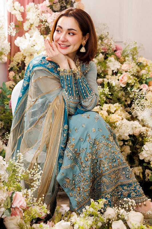 Readymade Sky Blue Chiffon Suit Online in Sri Lanka India Australia