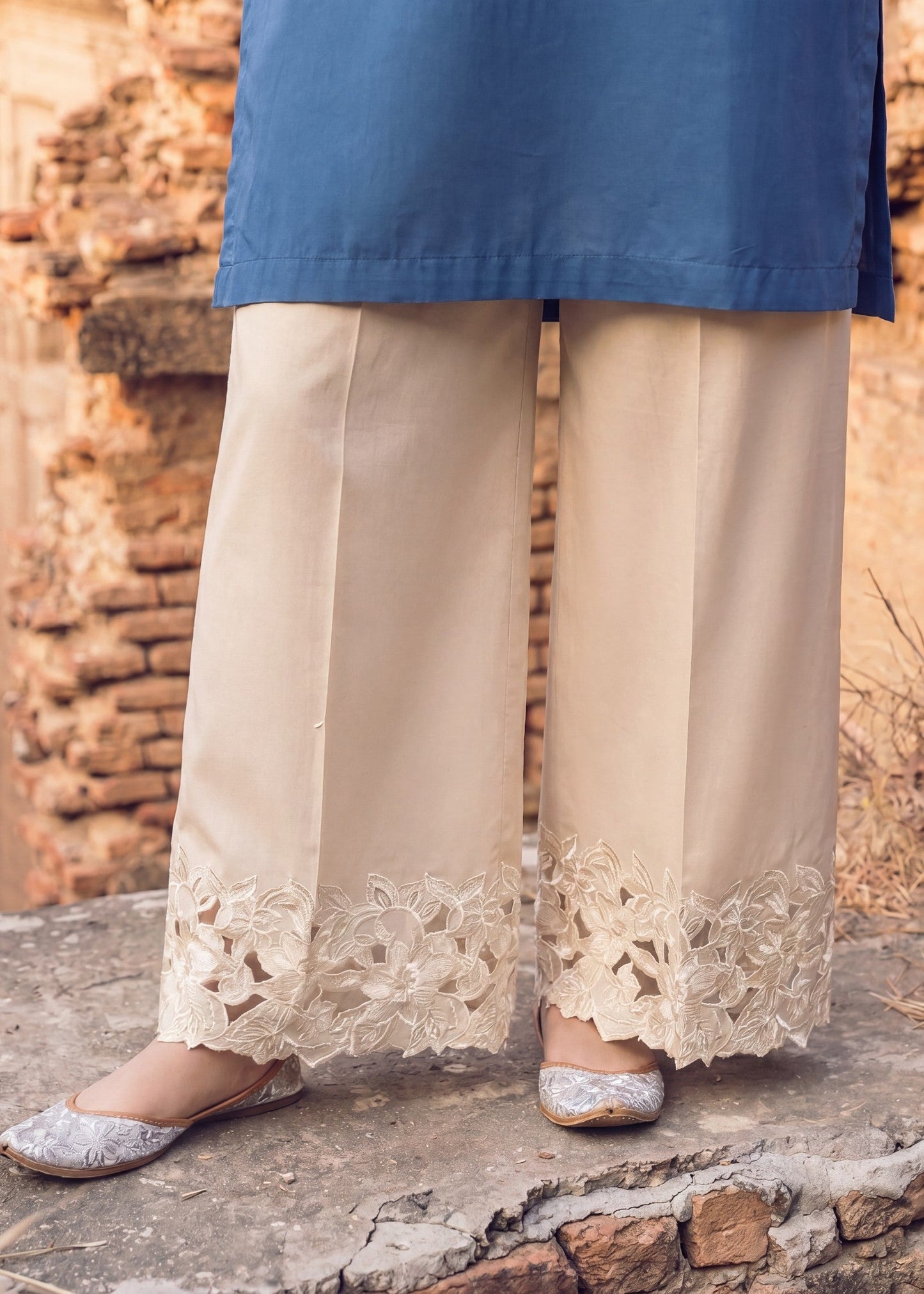 Readymade Steel Blue Embroidered Lawn Suit Online in Dubai DXB UAE Abudhabi Meena Bazaar