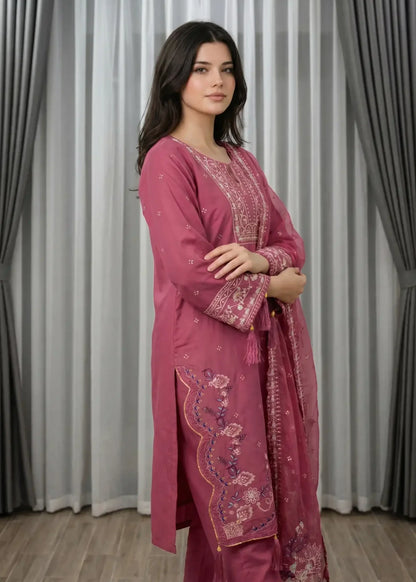 Readymade Strawberry Pink Kurta with Dupatta Online in Sri Lanka India Australia