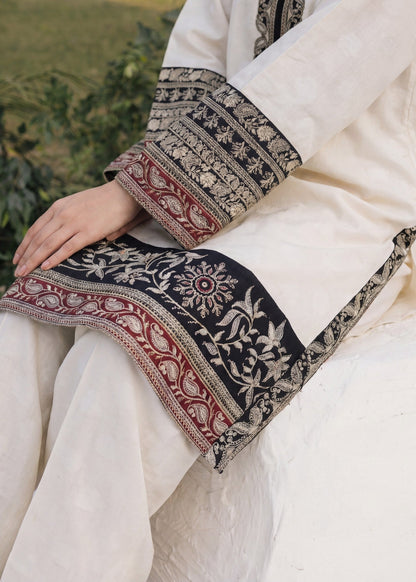 Readymade White Embroidered Kurta Pajama Online in Dubai DXB UAE Abudhabi Meena Bazaar