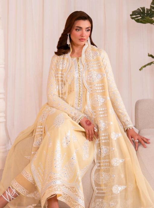 Readymade Yellow Lawn Suit Online in Sri Lanka India Australia