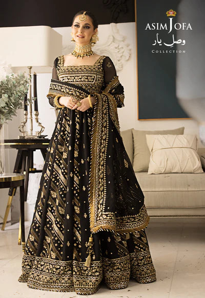 Readymade Black Chiffon Anarakali