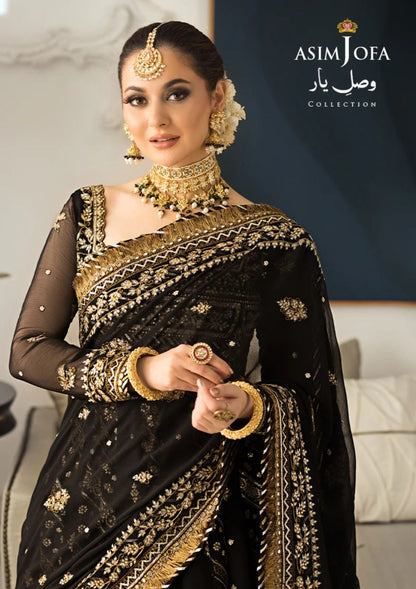 Readymade Black Chiffon Anarakali