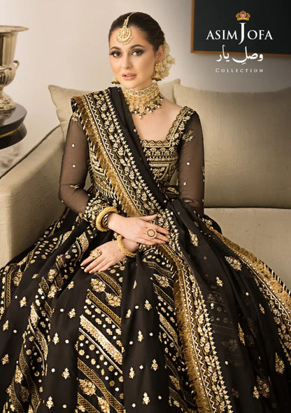 Readymade Black Chiffon Anarakali