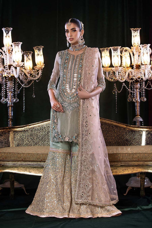 Hand Embroidered Pure Maysuri Gharara