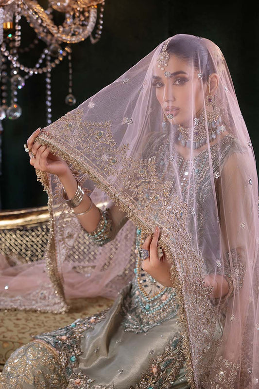 Hand Embroidered Pure Maysuri Gharara