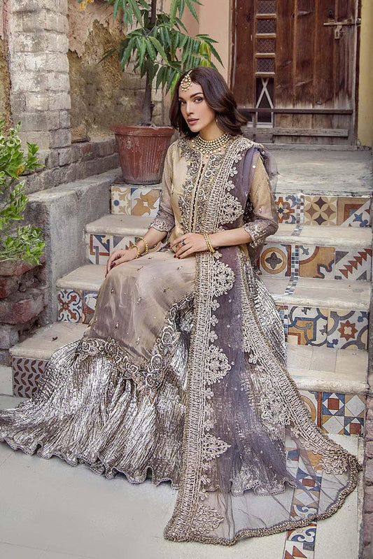 Hand Embroidered Pure Maysuri Sharara