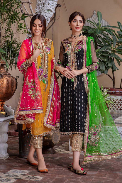Readymade Hand Embroidered Chiffon Suit
