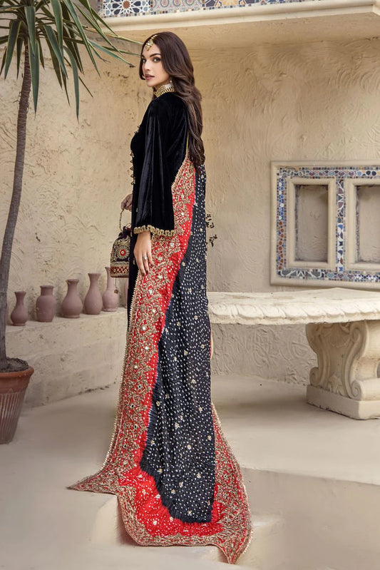 Readymade Pure Micro Velvet Suit with Chunri