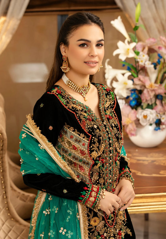 Readymade Micro Velvet Sharara