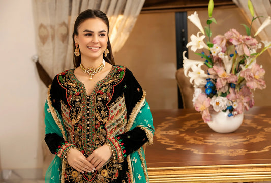 Readymade Micro Velvet Sharara