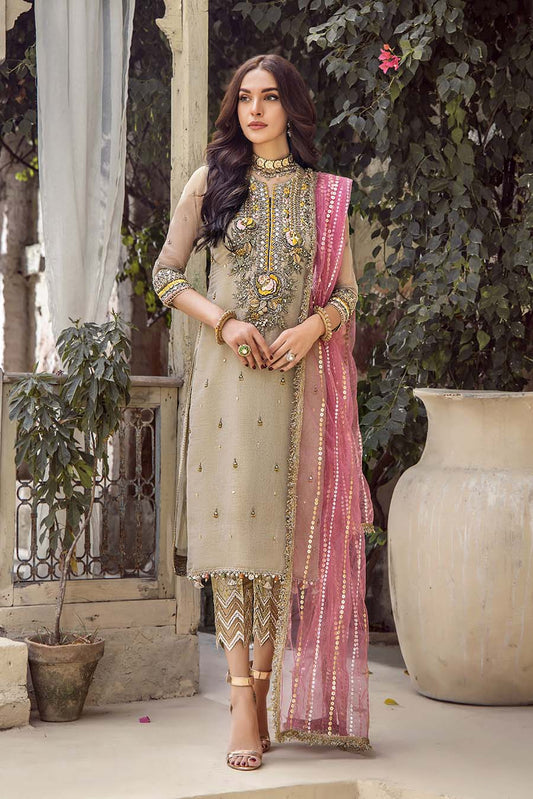 Hand Embroidered Pure Maysuri Suit