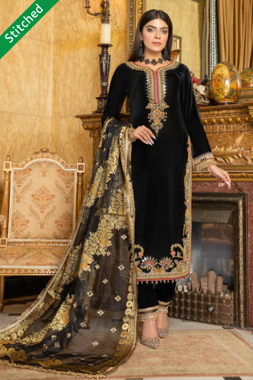 readymade pure chiffon suits for ladies in dubai