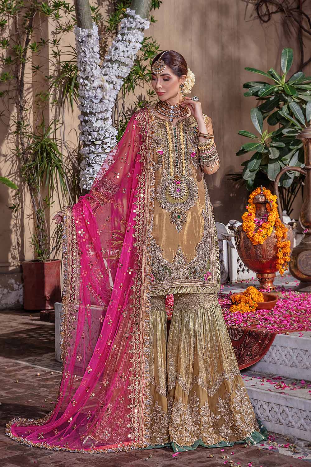 Readymade Pure Maysuri Gharara Size 44