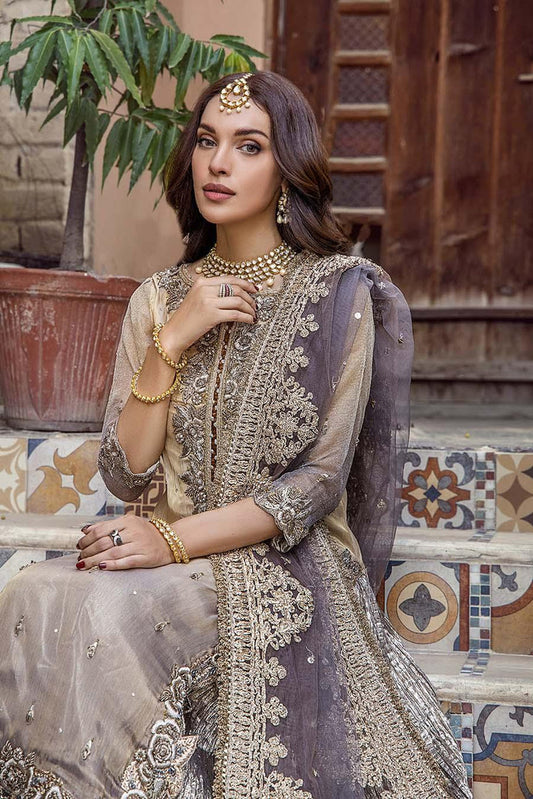 Hand Embroidered Pure Maysuri Sharara