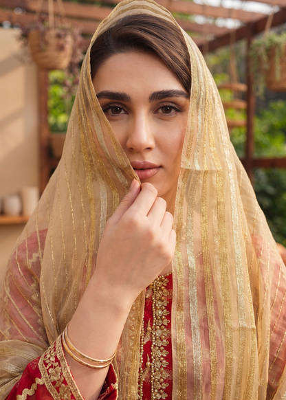 Red Embroidered Jacquard 3 Piece Suit Online in Dubai UAE Abudhabi Ajman Sharjah