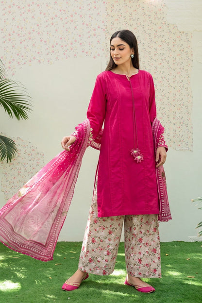 Red Embroidered Lawn Farshi Shalwar Suit Online in Dubai UAE Abudhabi Ajman Sharjah