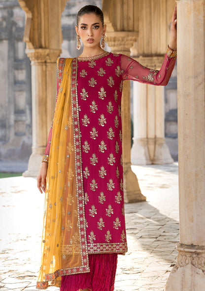 Red Embroidered Net Dress Material Online in Dubai UAE Abudhabi Ajman Sharjah