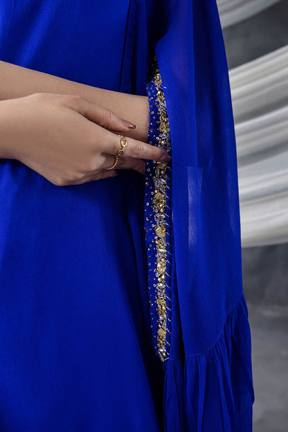 Red Hand Embroidered Indowestern Salwar Kameez Online in Sri Lanka India Australia
