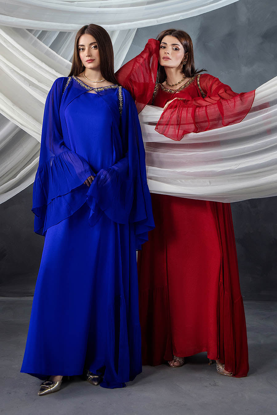 Red Indowestern Partywear Suit Online in Sri Lanka India Australia