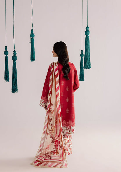 Red Lawn Embroidered Outfit Online in Sri Lanka India Australia