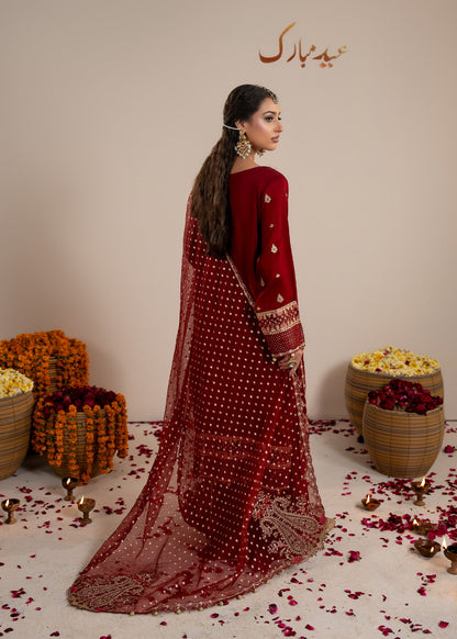 Red Raw Silk Straight Kurta with Plazzo Online in Dubai UAE Abudhabi Ajman Sharjah