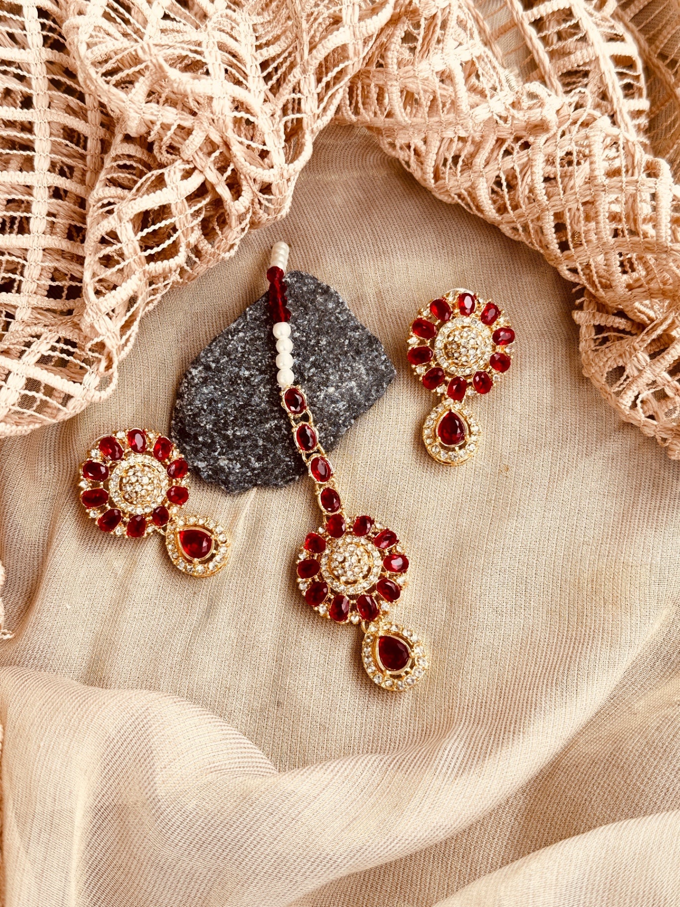 Red Velour Choker for Formal Wear Online in UK USA Canada