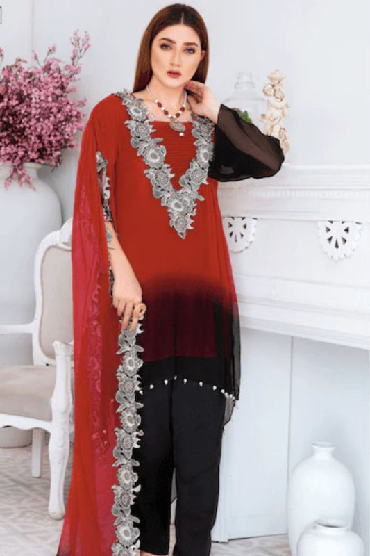 Indowestern Kaftan Kurta Set with Pearl Details