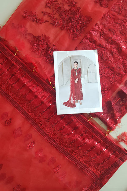 Ruby Red Handmade Net Suit