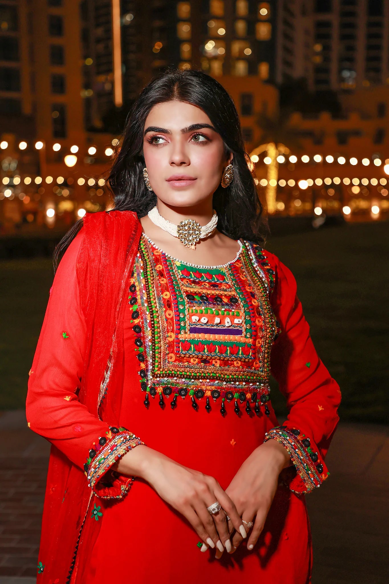 Red Color Punjabi Suit Online in Dubai SALWAR MAHAL