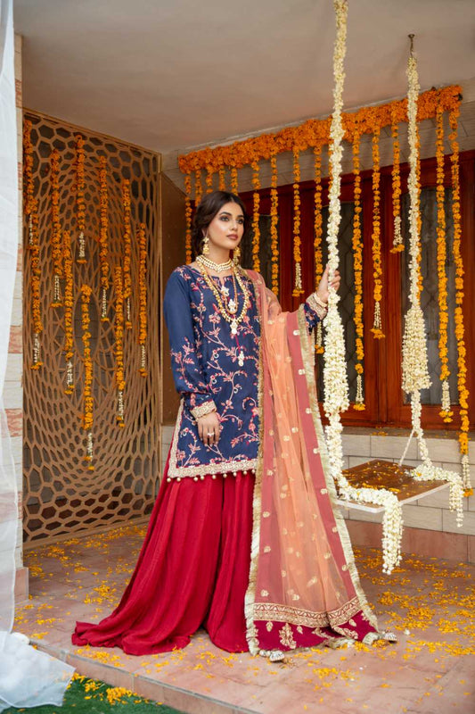 Raw Silk Sharara (Made-to-Order)