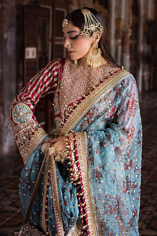 Red Handmade Raw Silk Suit