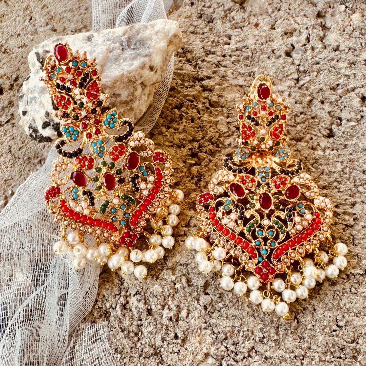 Regal South Asian Bridal Earrings and Tikka Online in Dubai UAE Abudhabi Ajman Sharjah