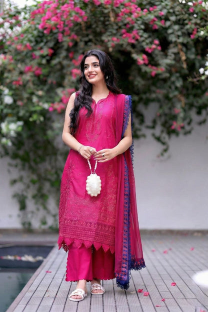 Republic Shocking Luxury Lawn Unstitched Suit Online in Dubai UAE Abudhabi Ajman Sharjah