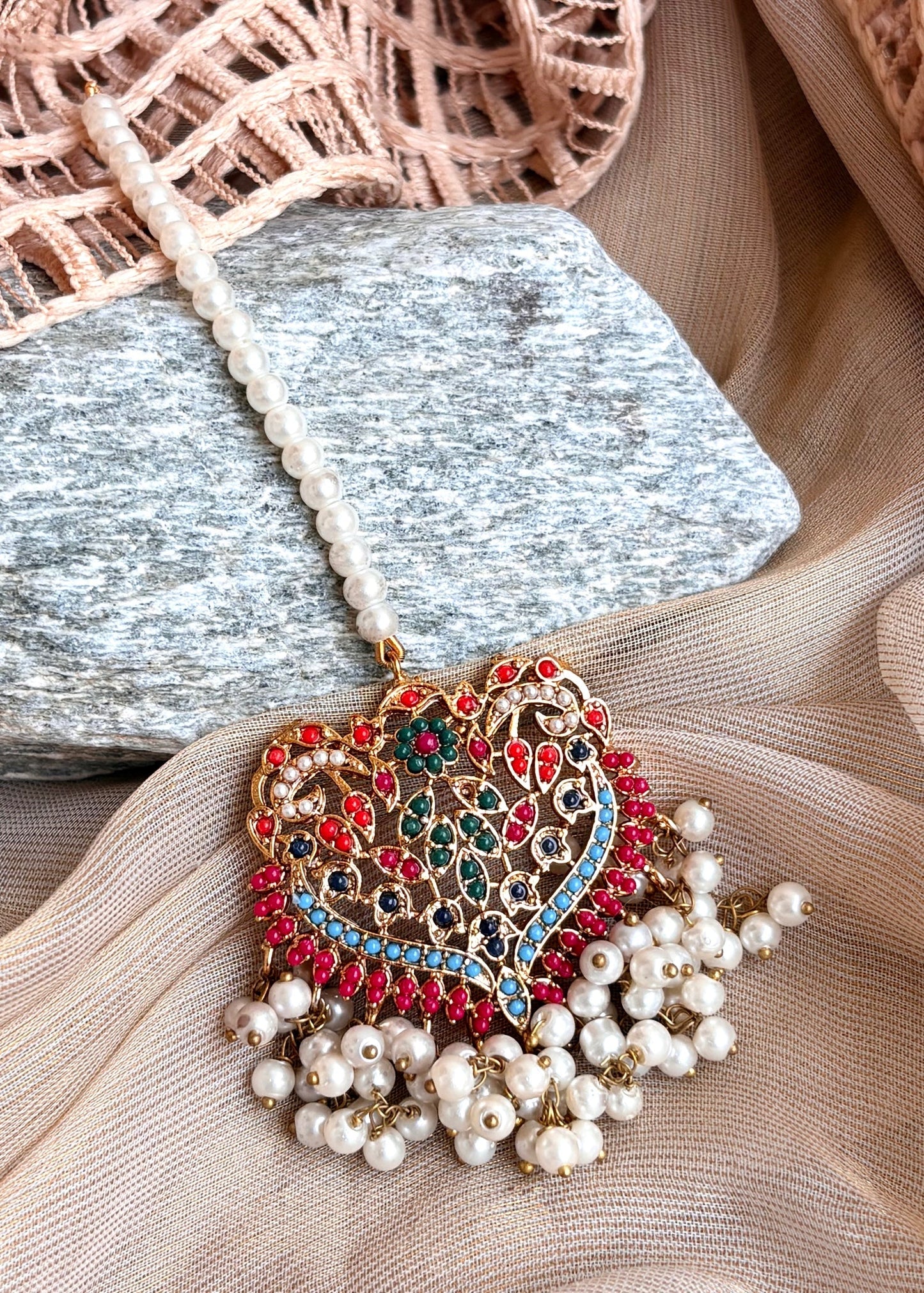 Riva Nauratan Earrings and Tikka Bridal Jewellery Online in UK USA Canada